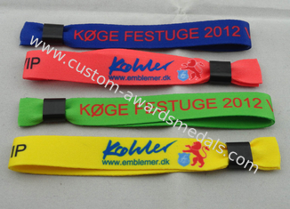 Promotional Gift Customized Cotton Woven Wrist Band For Sports