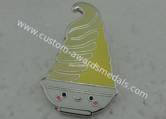 Promotional Custom Hard Enamel Pin By Copper Die Struck Silver Plating