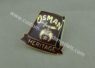 Synthetic Military Emblem Brass Soft Enamel Pin Die Stamped Custom Shape