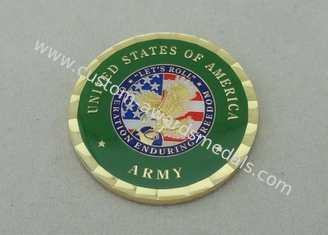 Roll Personalized Coins By Brass Die Stamped And Box Packing For Navy