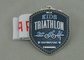 Kids Triathlon Enamel Medal Zinc Alloy With Nickel Plating and Ribbon